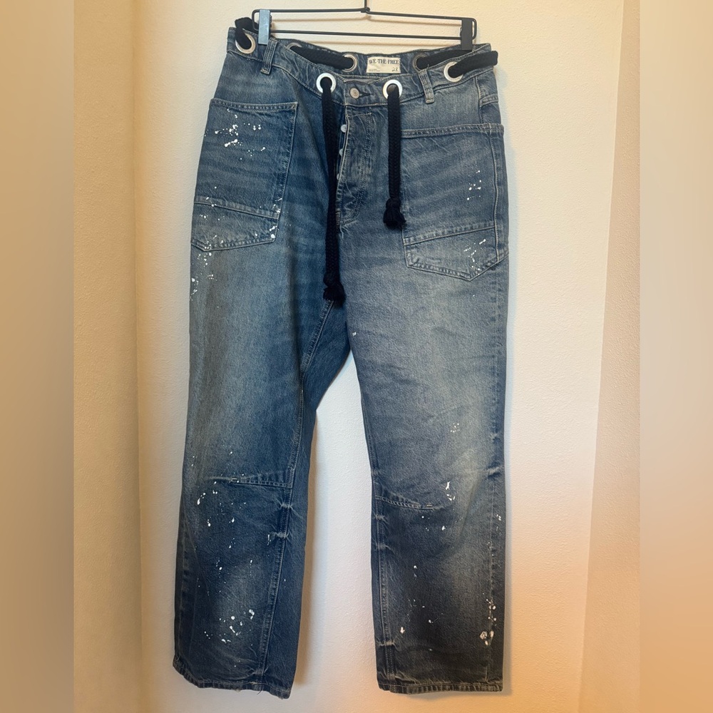 Free People We The Free Pull on Moxie Barrel Jeans